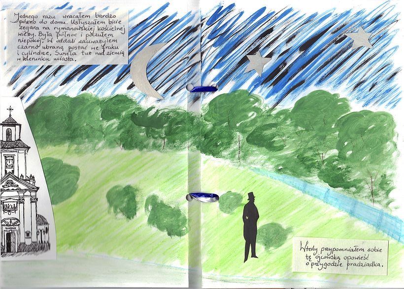 Złodziej we fraku : legenda łemkowska (projekt książki dziecięcej) 4