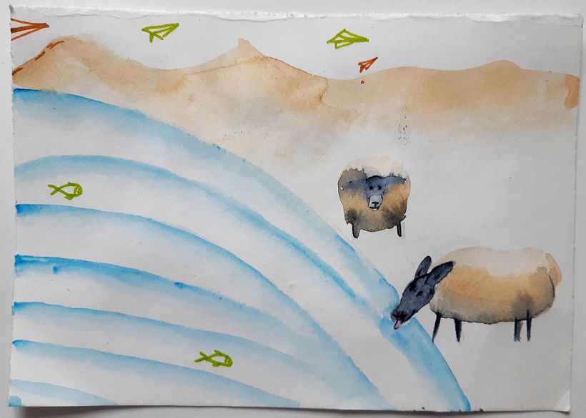 My project in Creative Watercolor Sketching for Beginners course 12