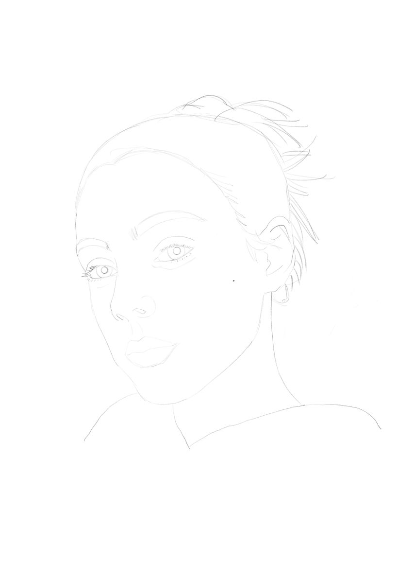 Mi Proyecto del curso: Retrato moderno con Procreate: estiliza a tu protagonista 2