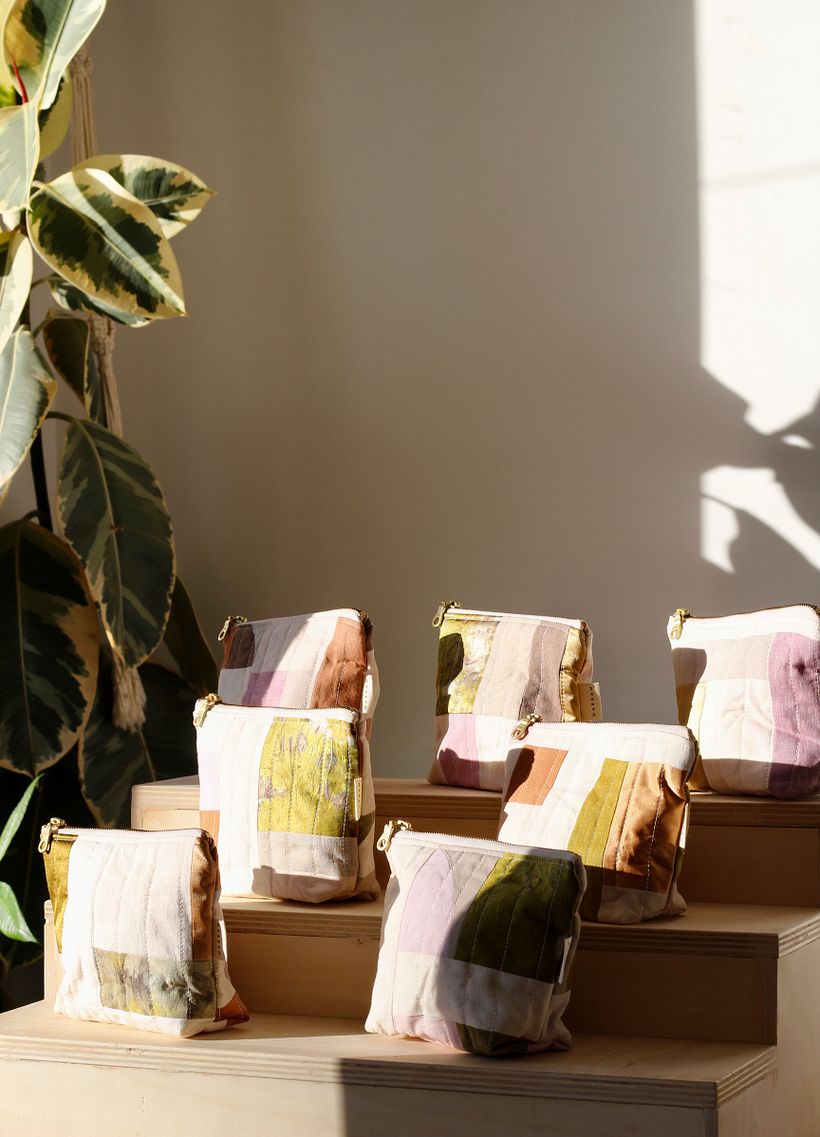 Meadows patchwork pouches 3
