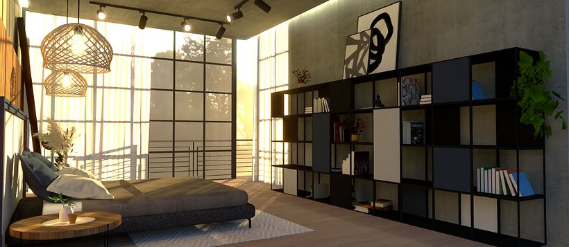Mi Proyecto del curso: Render de interiores con SketchUp y V-Ray Next 2