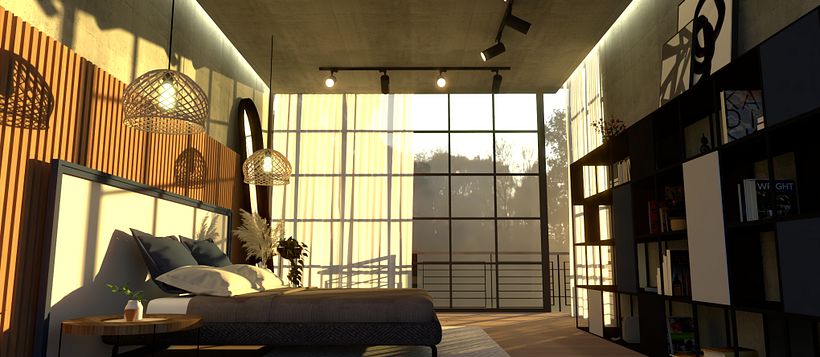 Mi Proyecto del curso: Render de interiores con SketchUp y V-Ray Next 4