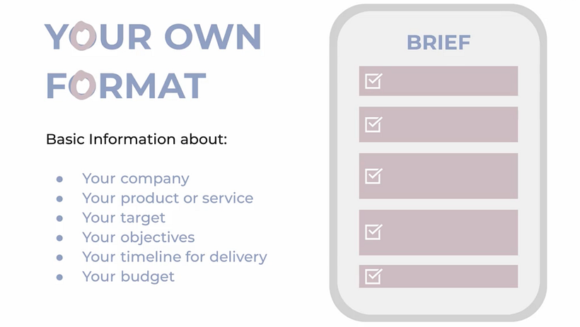 Ana demonstrates how to create and fill out a brief.
