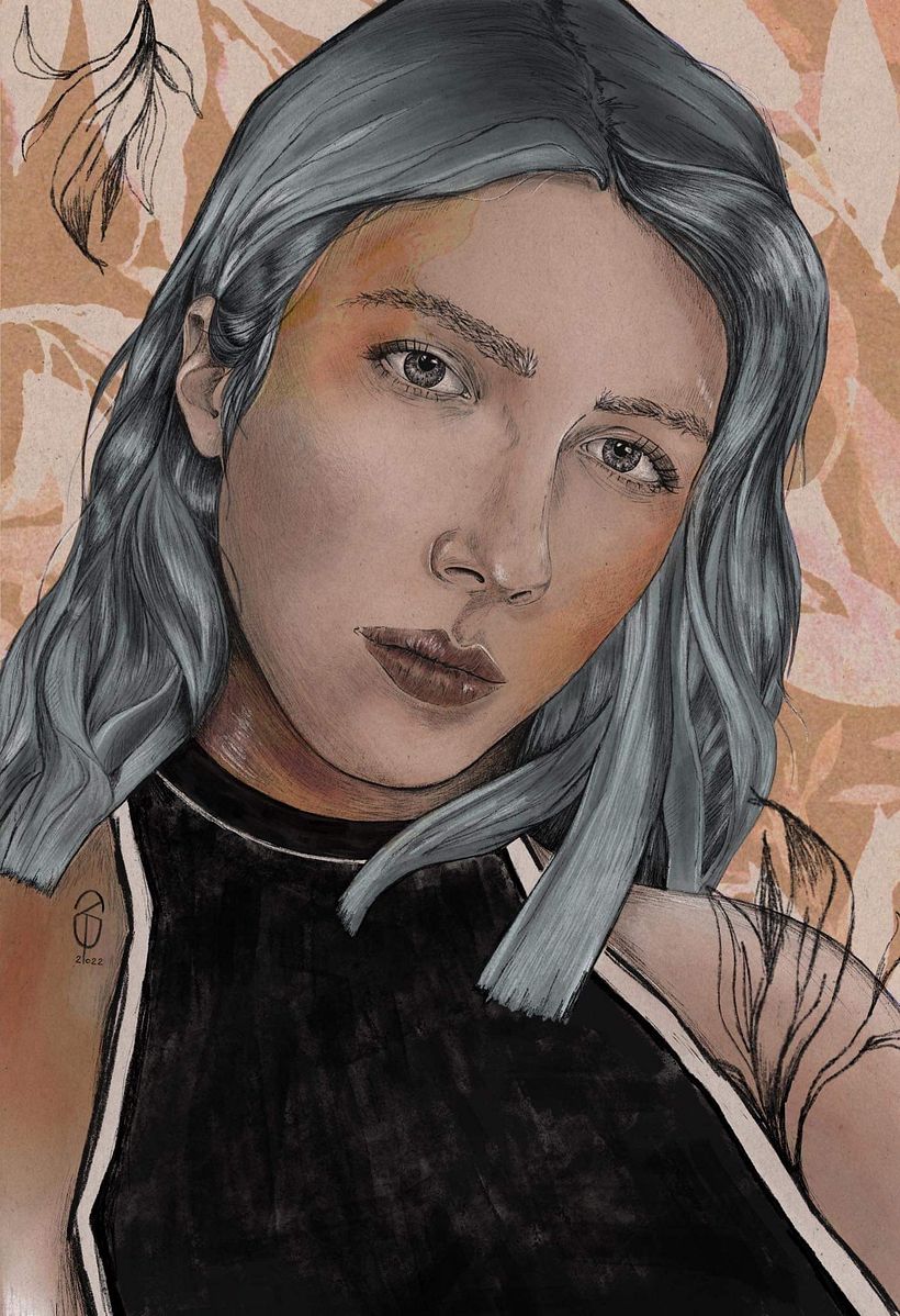My project in Illustrated Portraits with Procreate course 1