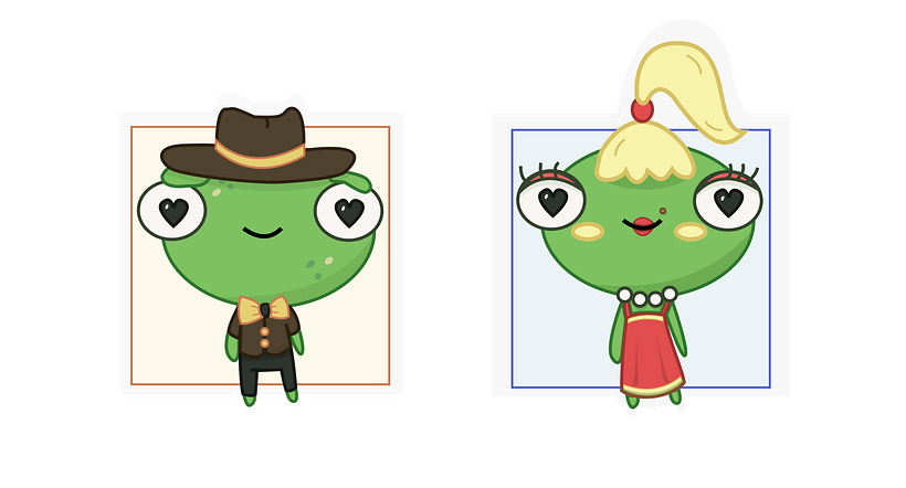 My first ever kawaii-style stickers