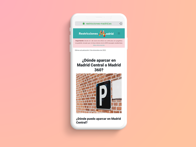 Conoce las restricciones al aparcamiento en Madrid Central o Madrid 360