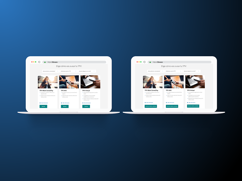 Test A/B para comprobar si anticipar al usuario el próximo paso que debe esperar al hacer clic en el CTA mejora la conversión