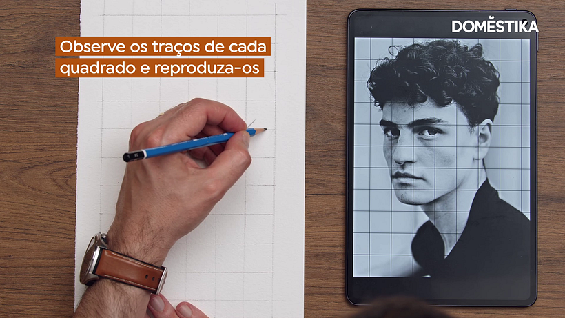 Sempre trabalhe um quadrado por vez, será mais fácil de manter o controle