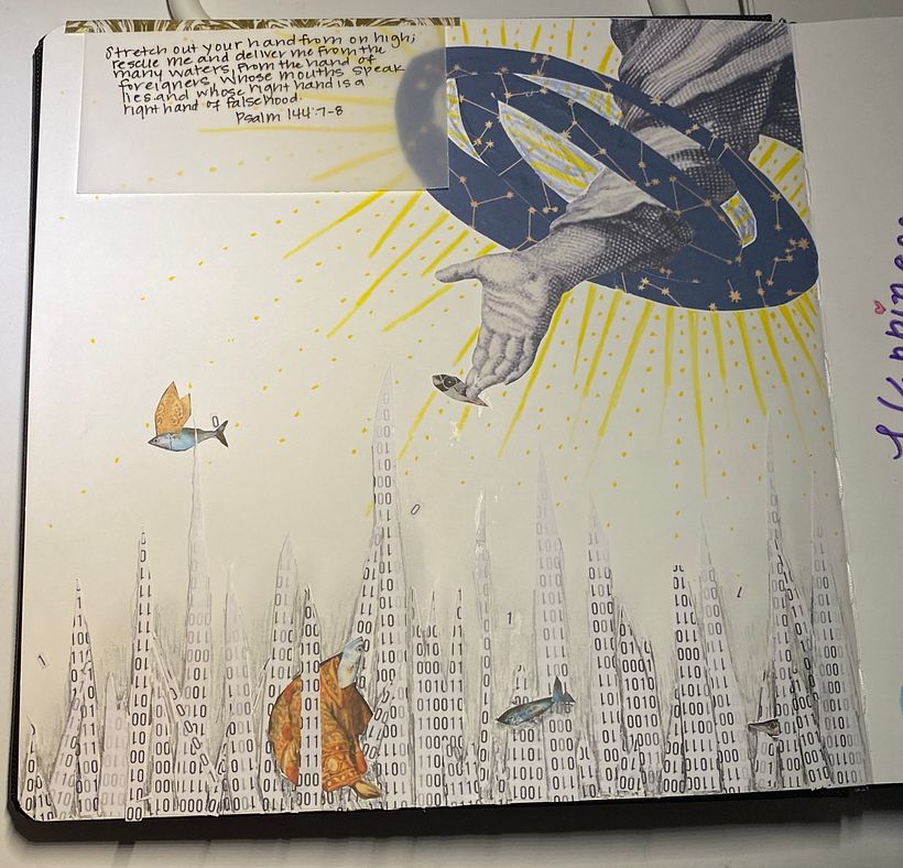 Each theme of light & dark includes a companion bible verse. Theme 1: Good vs evil