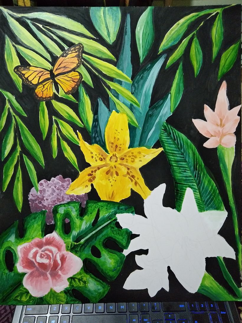 Mi Proyecto del curso: Pintura botánica con acrílico 5