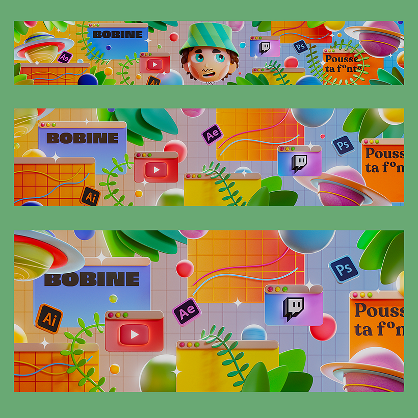 3D rebrand for Justin Buisson 4