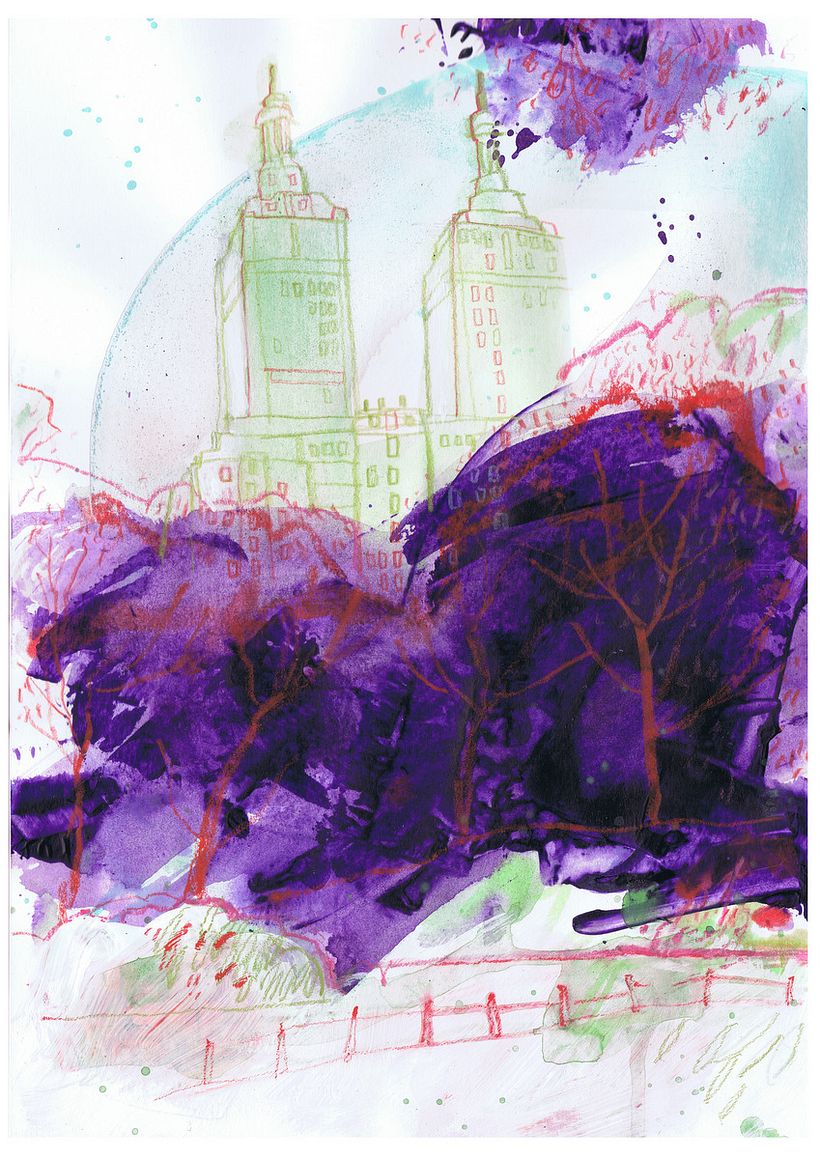 Ein Blick vom Central-Park in NY
