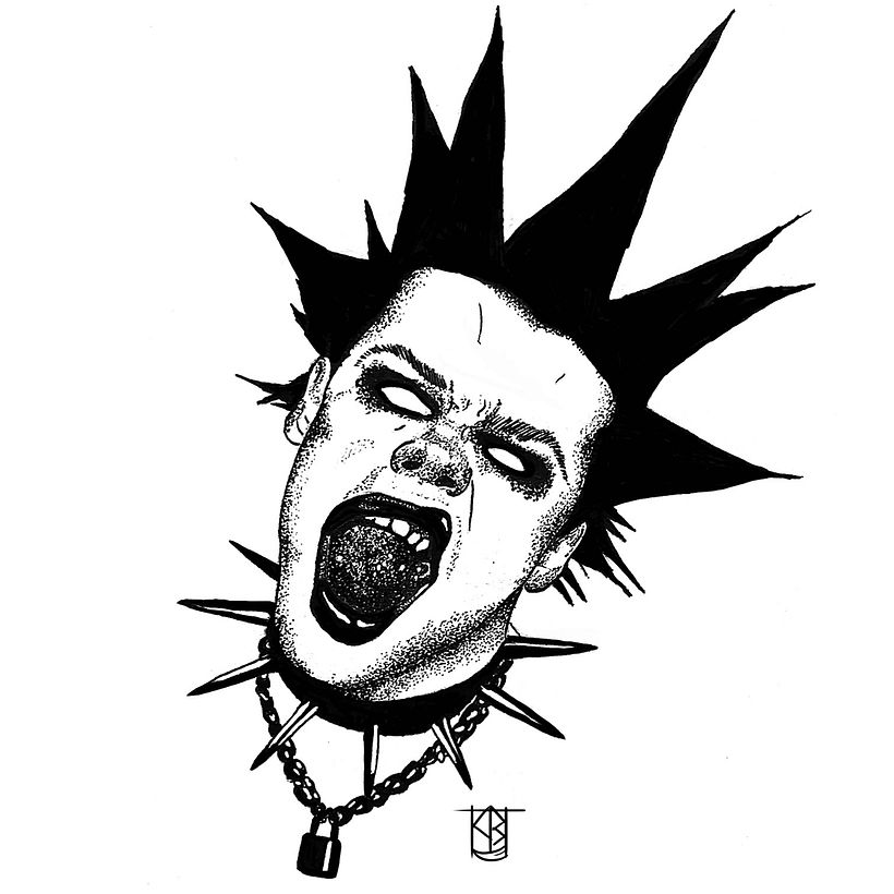 Project for Sophie's Mo course about blackwork tattoo