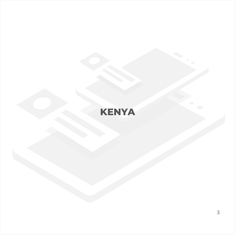  Kenya is shown as a sample of the five countries that have been analyzed