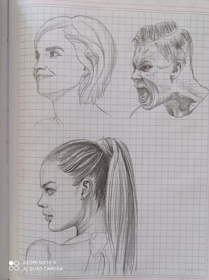 Dibujos de rostros 5