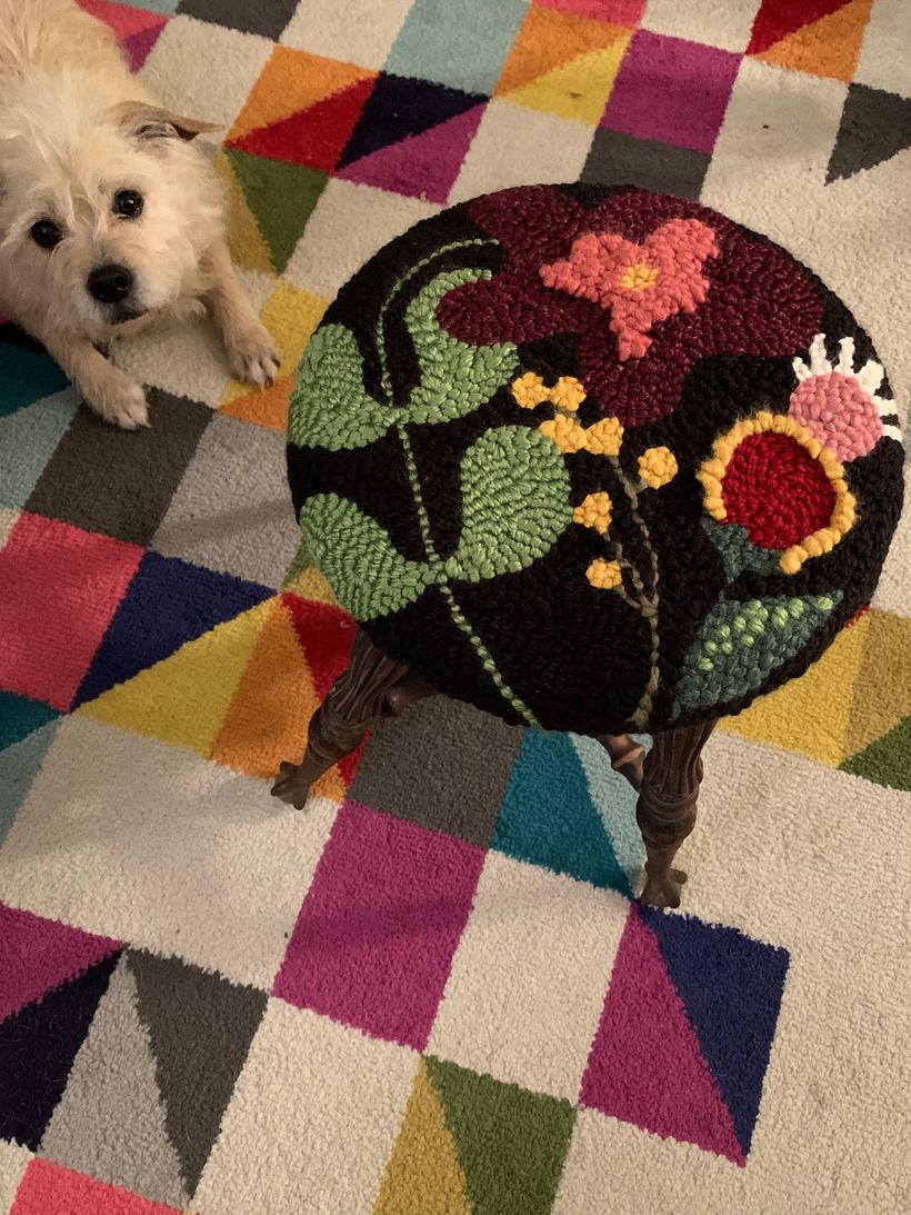 My project in Punch Needle for Rug Design course 2