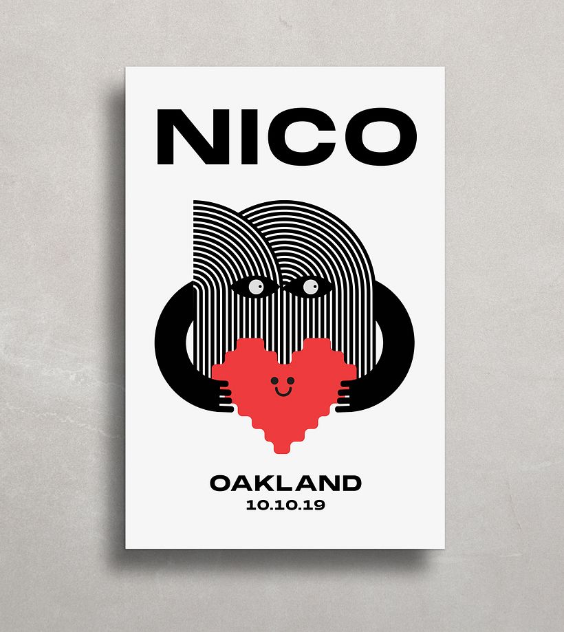 My project in Visual Identity Design: Clean and Simple Geometry course 1