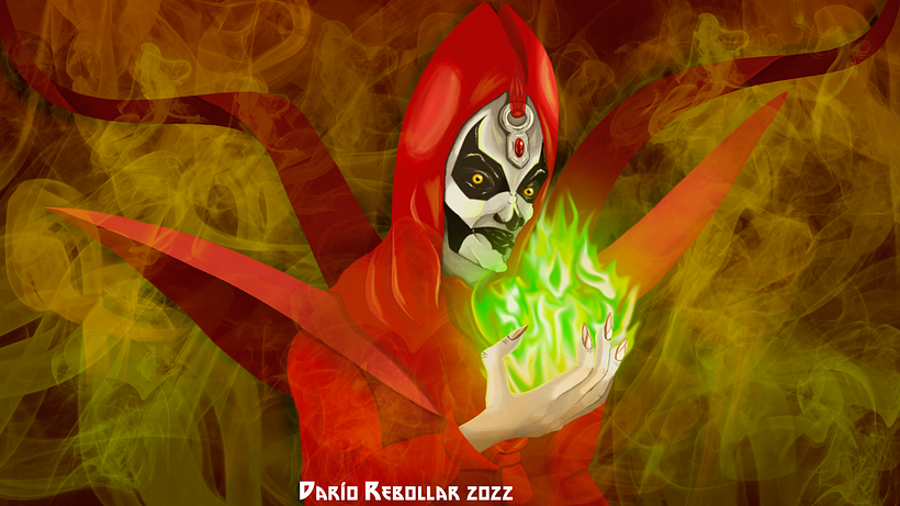 Esta es mi versión de la Madre Talzin, la matriarca de las Brujas de Datomir, personaje de Star Wars: The Clone Wars