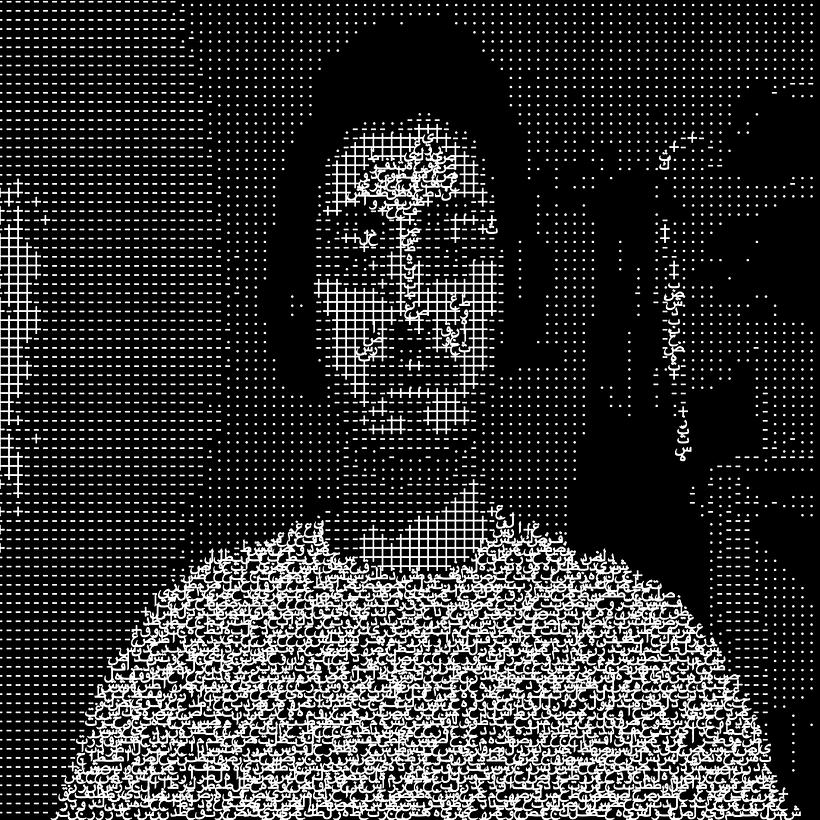 I used some arabic glyphs for fun