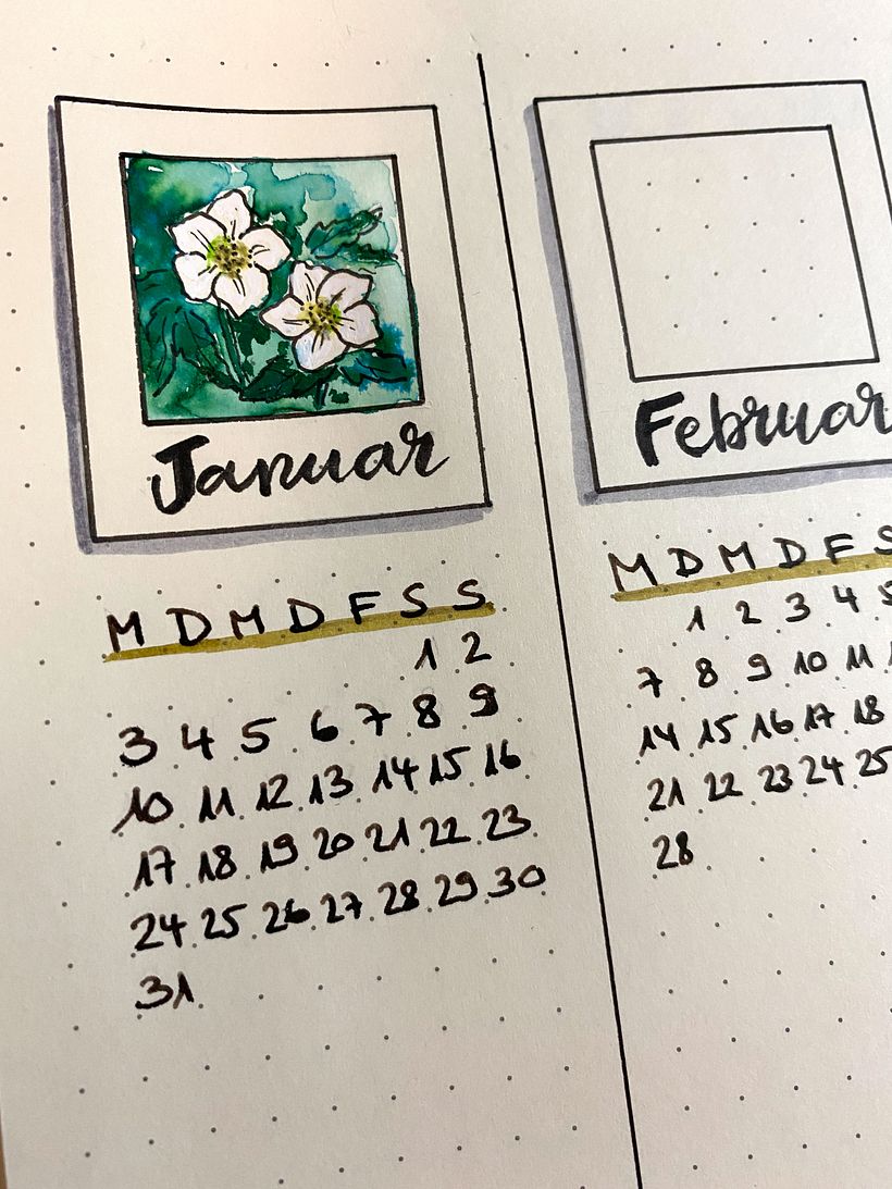 My project in Introduction to Illustrated Bullet Journaling course 1