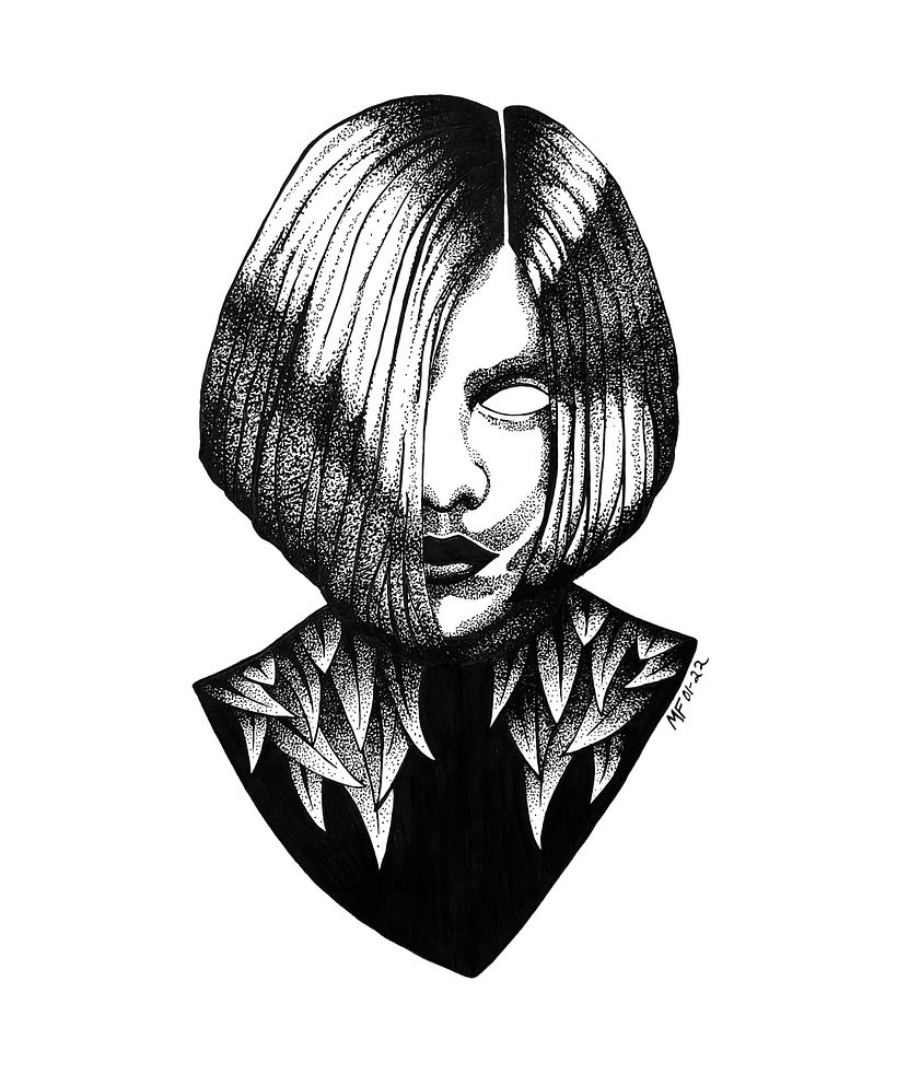 My project in Blackwork Tattoo Design course 1