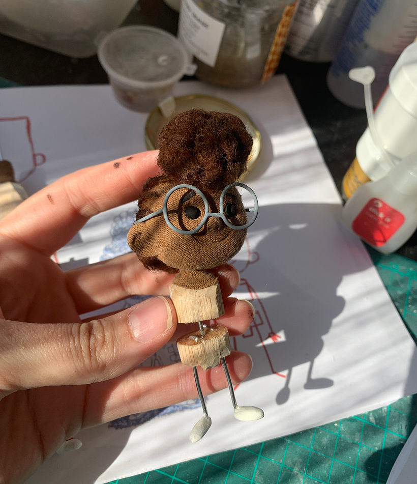 'Rocket and Jamal' Fabric and Felt Puppets - Design