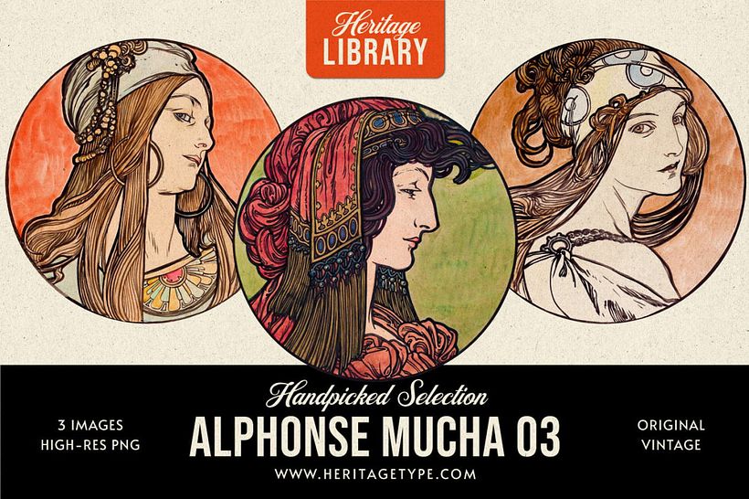 Alphonse Mucha 03 von Heritage Library.