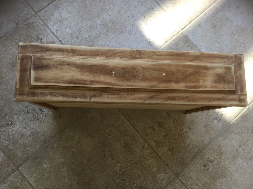 Aquí ya tengo comenzado la restauración y el lijado