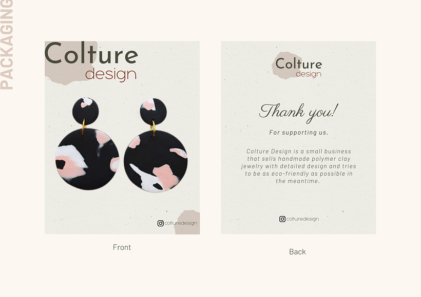My project in Brand Design and Packaging course 5