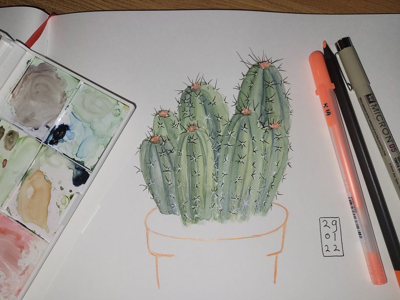 Mijn project van de cursus: Het botanische sketchbook: een meditatieve benadering 2