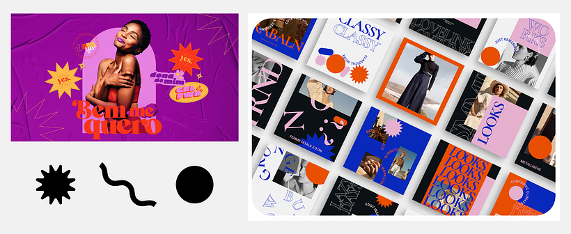 Inspiration and graphical elements selection