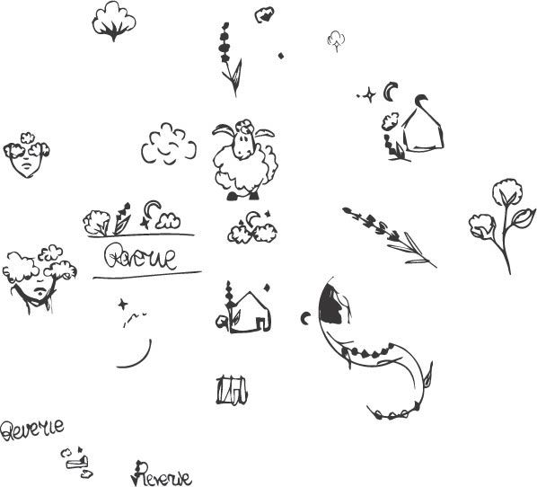 First sketches converted into Illustrator