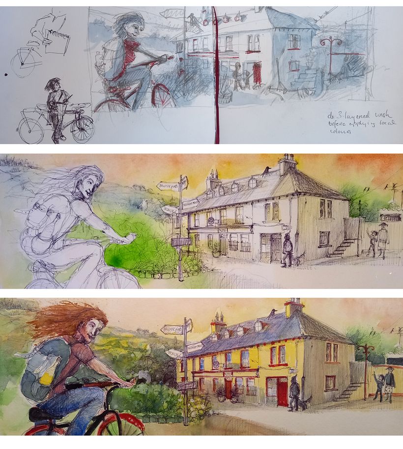various stages in completing the projects