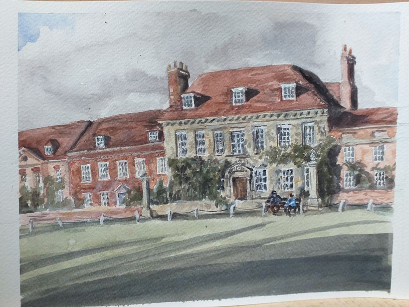 My project in Modern Techniques for Watercolor Cityscapes course 2