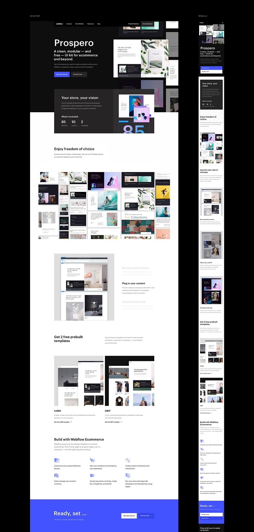 Prospero UI Kit (for Webflow) 8