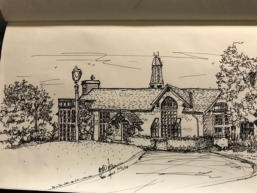 This is a sketch from my sketch book.