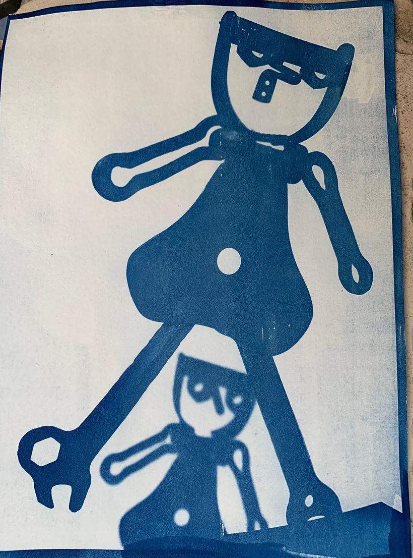 Mon projet du cours : Cyanotype : technique d'impression à la lumière 1