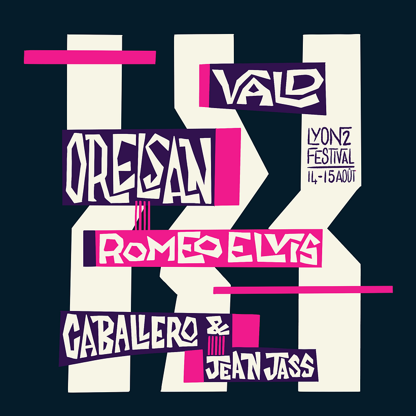 My project in Retro American Lettering: Discover the Interlock Style course 2