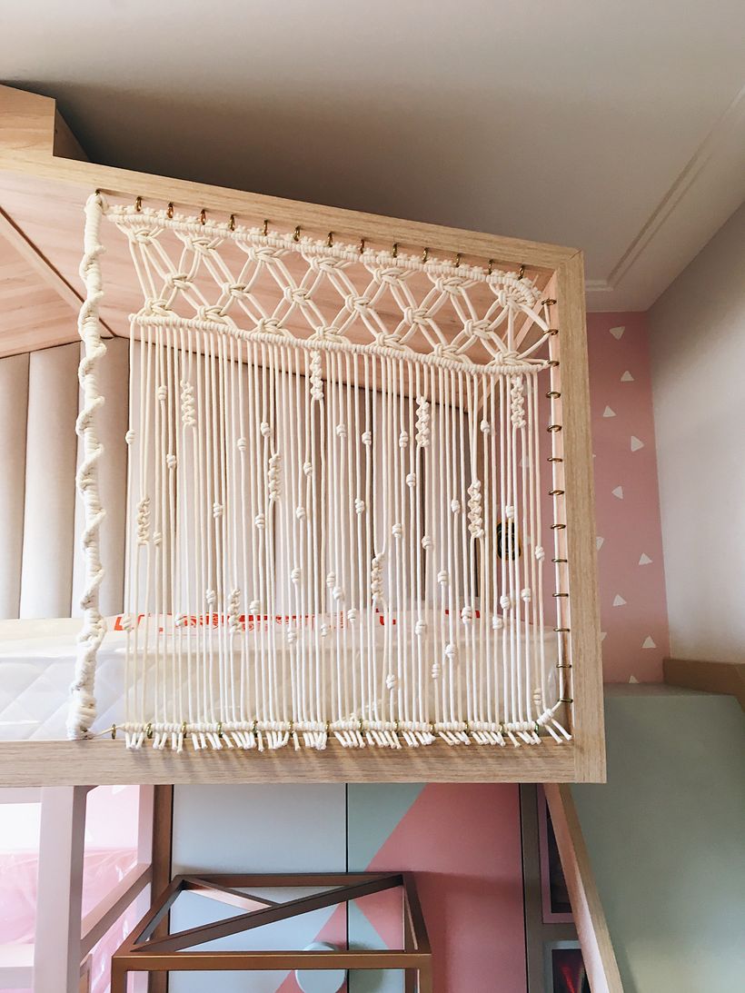 Instalação em Macramê | Quarto infantil 2