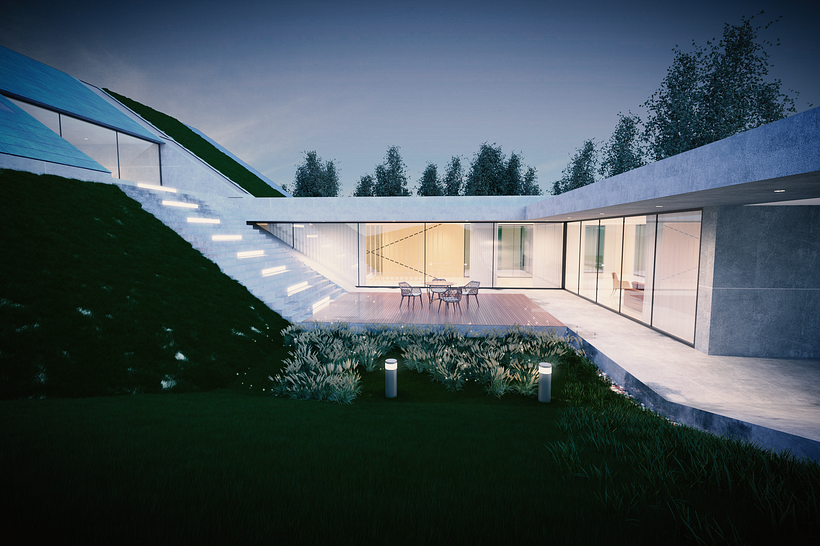 Mi Proyecto del curso: Render arquitectónico de exteriores con V-Ray 8
