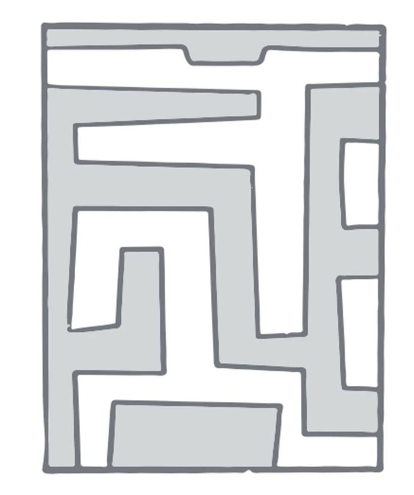 One of the maze designs included in the download.