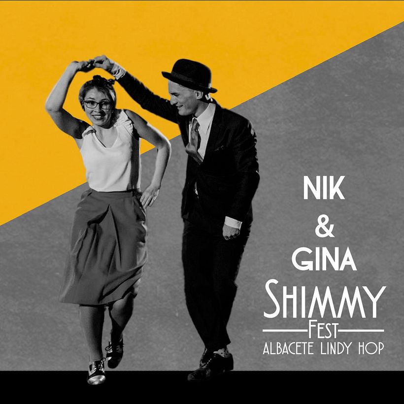 Cartel promocional para profesores del festival Shimmy Fest