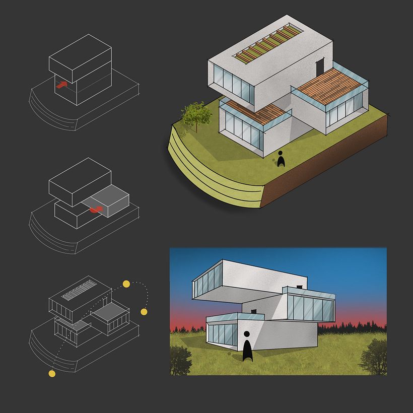 My project in Artistic Architectural Sketching with Procreate course 1