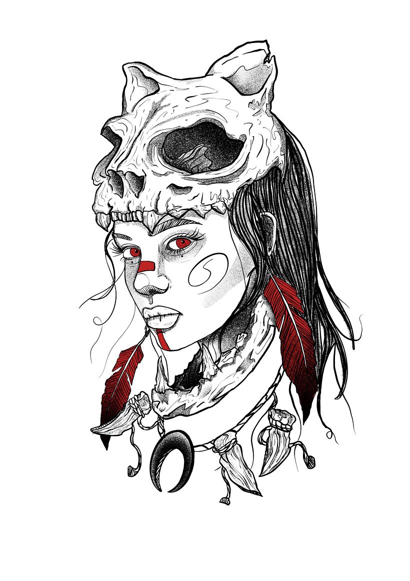 Meu projeto do curso: Desenho e ilustração digital de tatuagens com o Procreate 3