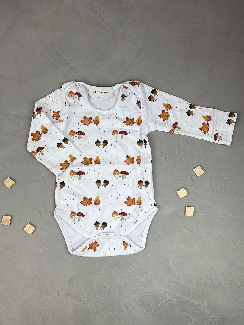 Verknallt im Wald - herbstliches Design im Aquarellstil 7