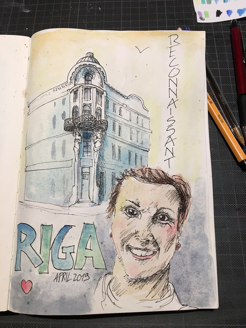 Sketching Architektur Riga 2