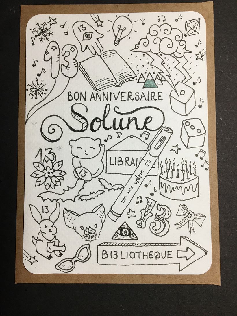 I hadn't realised IB in LIBRAIRIE an d BIBLIOTHEQUE could be 13 so I put some white over the B's vertical bar