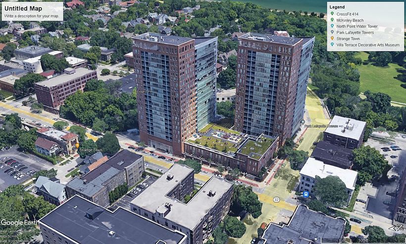 Milwaukee high rise apartment building with views that overlook Lake Michigan.