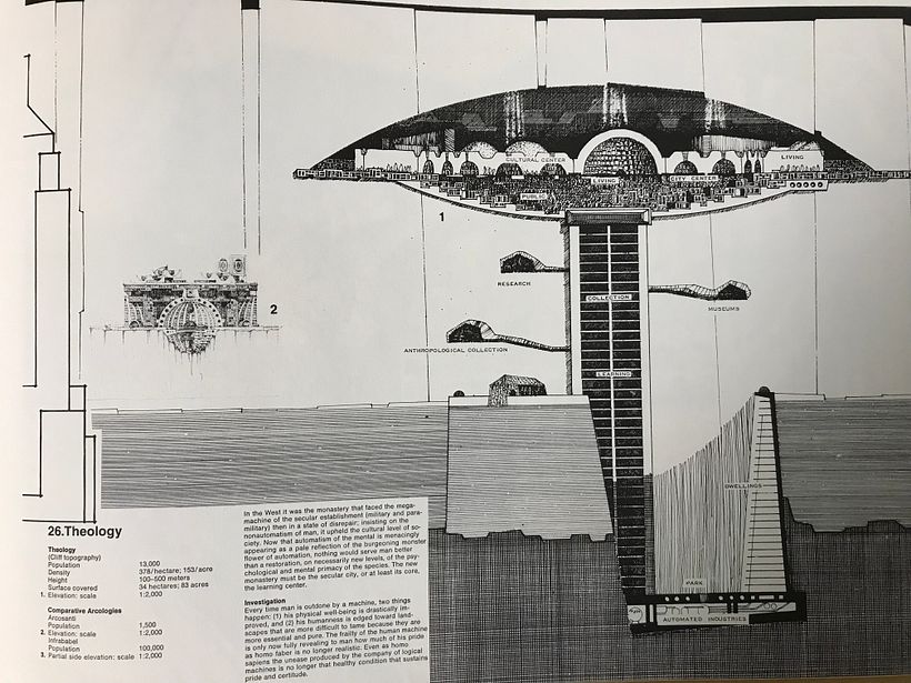 Paolo Soleri’s images of the city in the image of man 