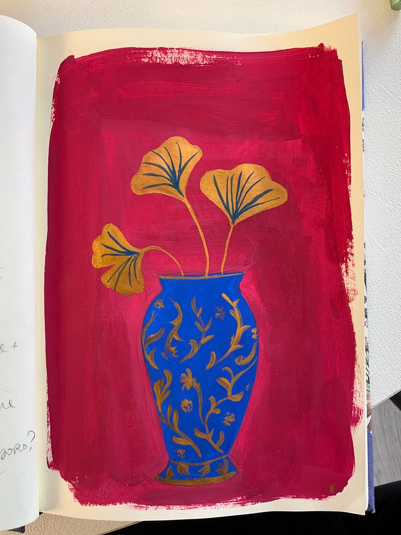 My project in Introduction to Gouache: A Chromatic Journey to Japan course 3